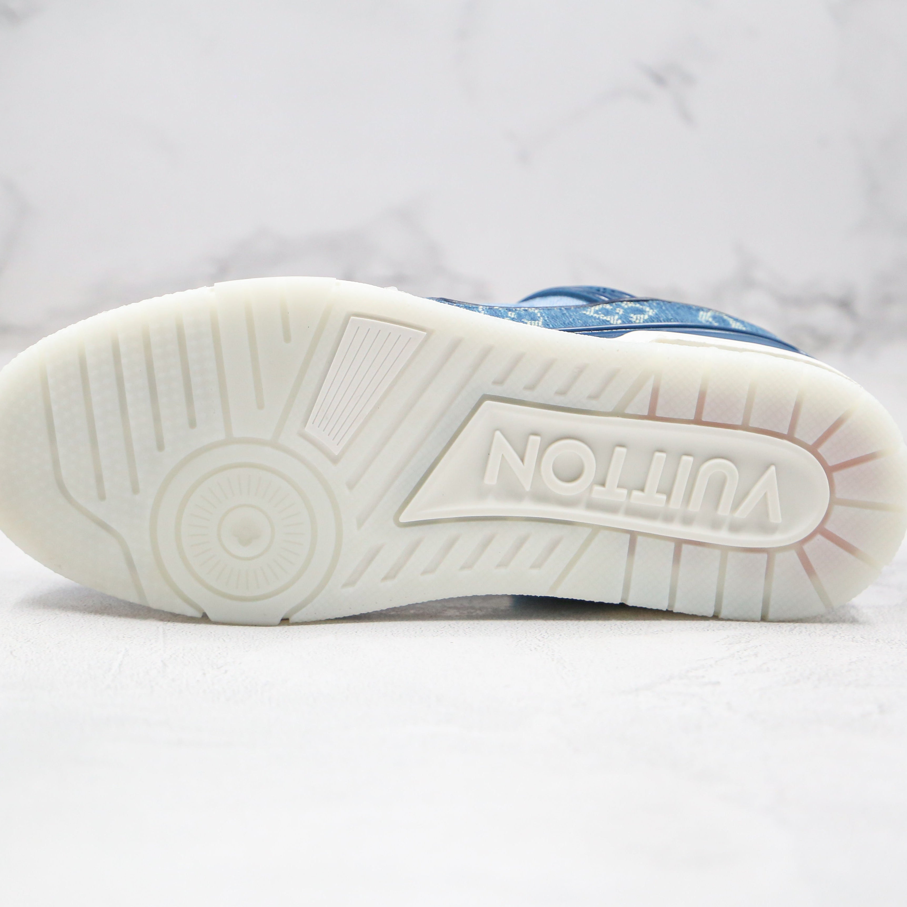 Louis Vuitton Trainer Sneaker Denim Monogram