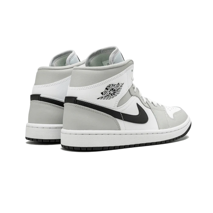 Air Jordan 1 Mid Light Smoke Grey Black