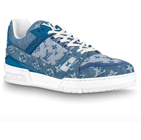 Louis Vuitton Trainer Sneaker Denim Monogram