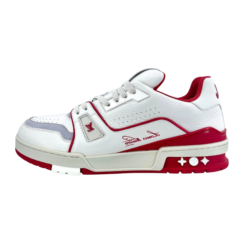 Louis Vuitton Trainer Bordeaux White Red
