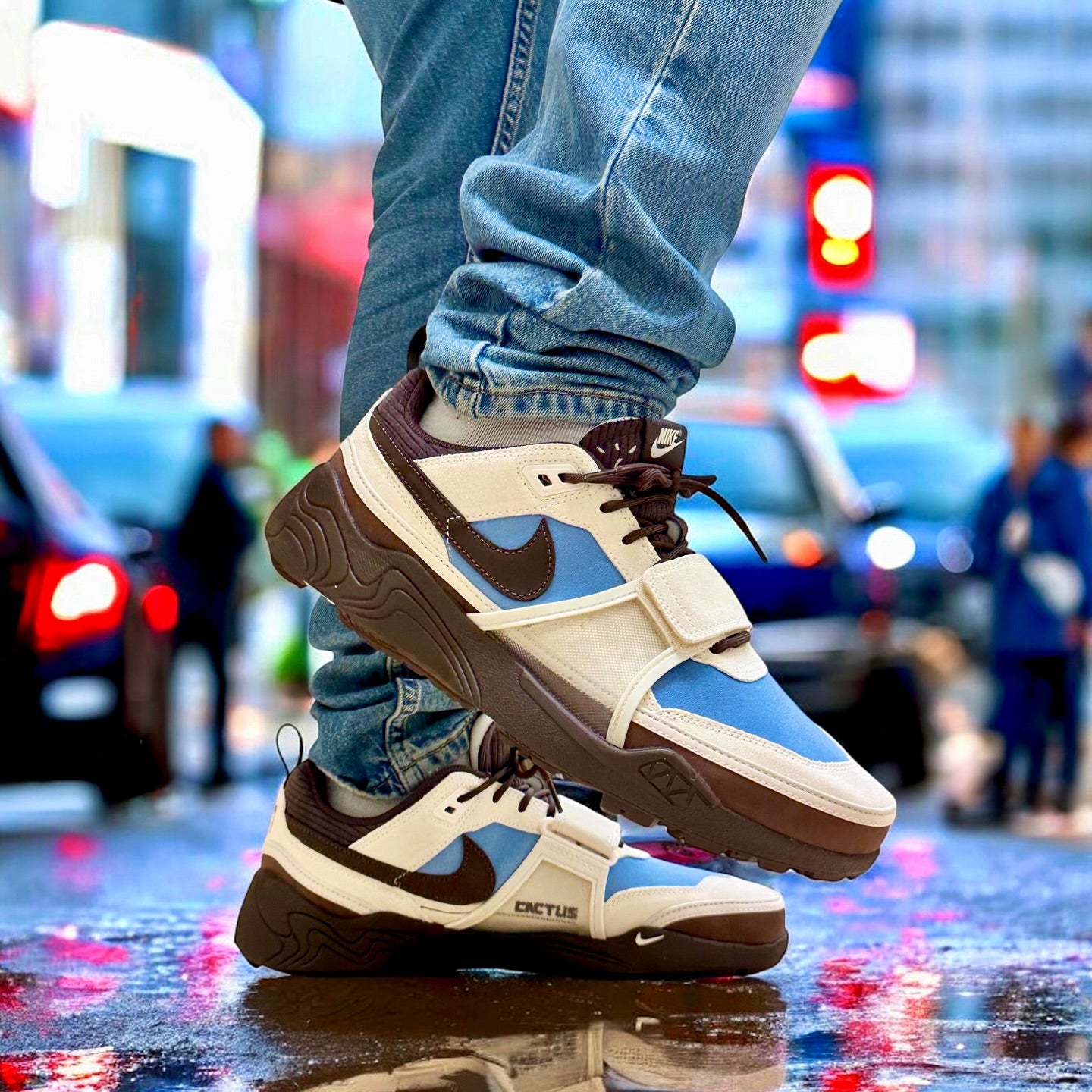 Sneaker Scott x Zoom Field Jaxx Leche Blue