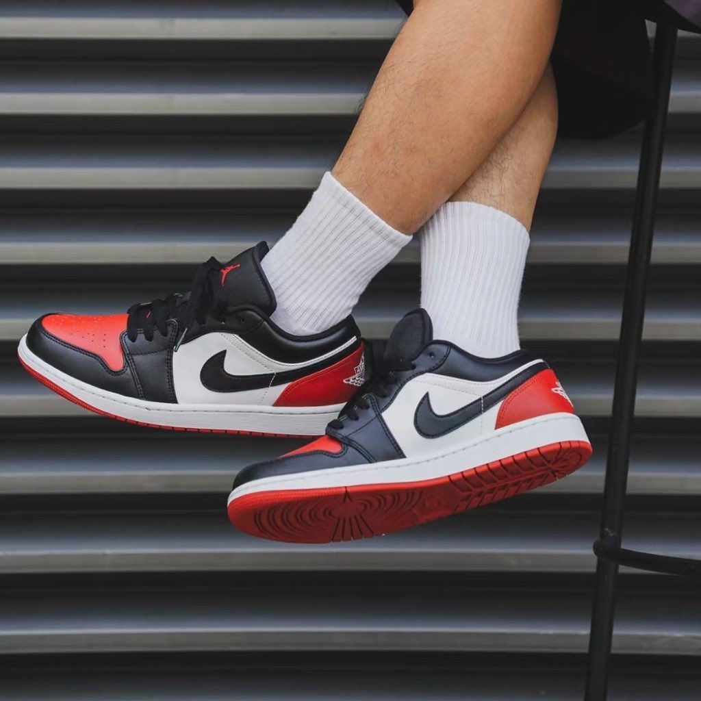 Air Jordan 1 Low Bred Toe - BAW KICKS