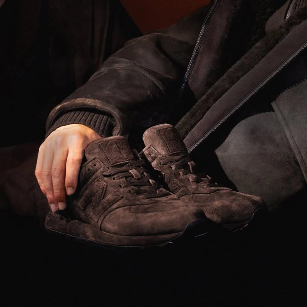 New Balance 574 Legacy Stone Island Ghost Dark Brown