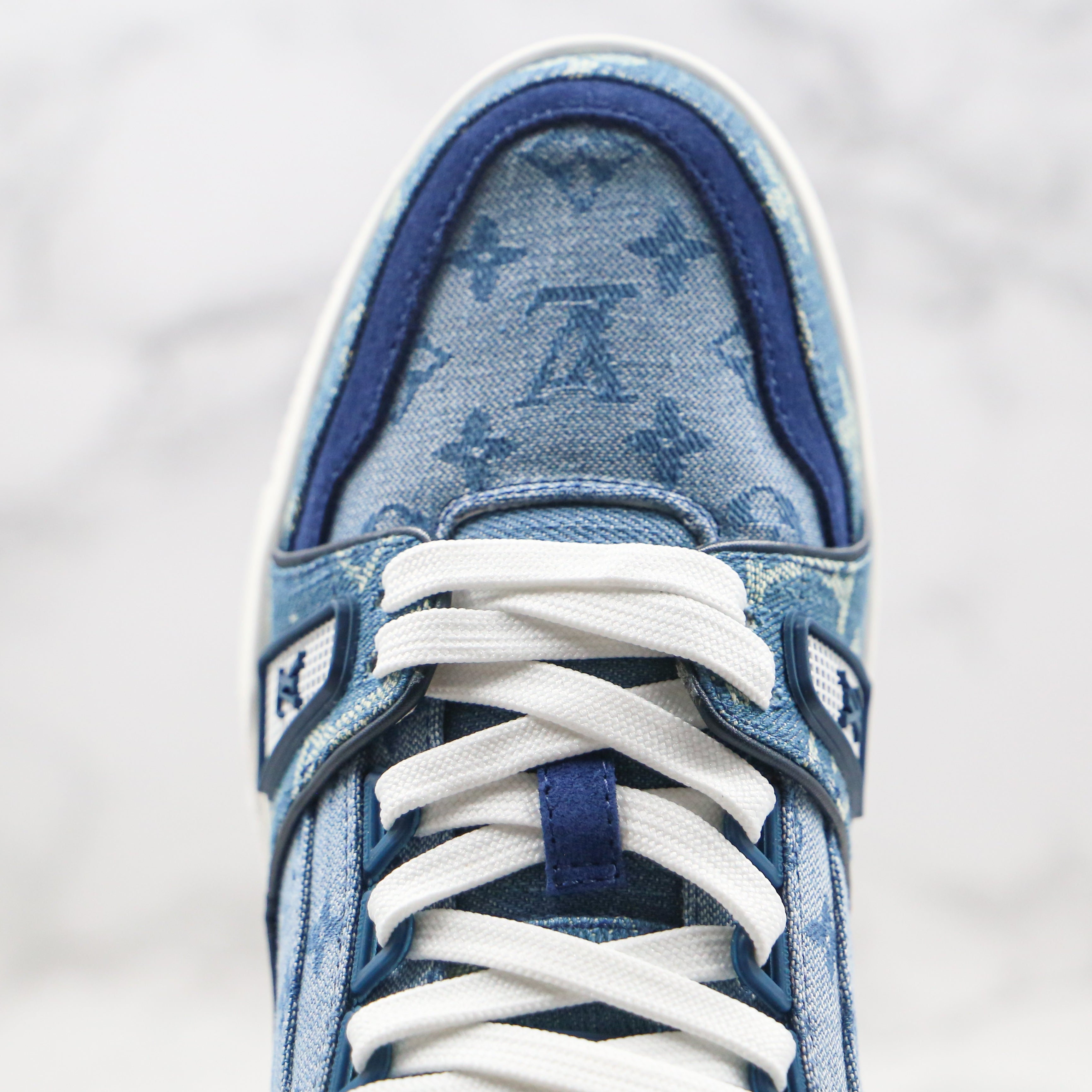 Louis Vuitton Trainer Sneaker Denim Monogram