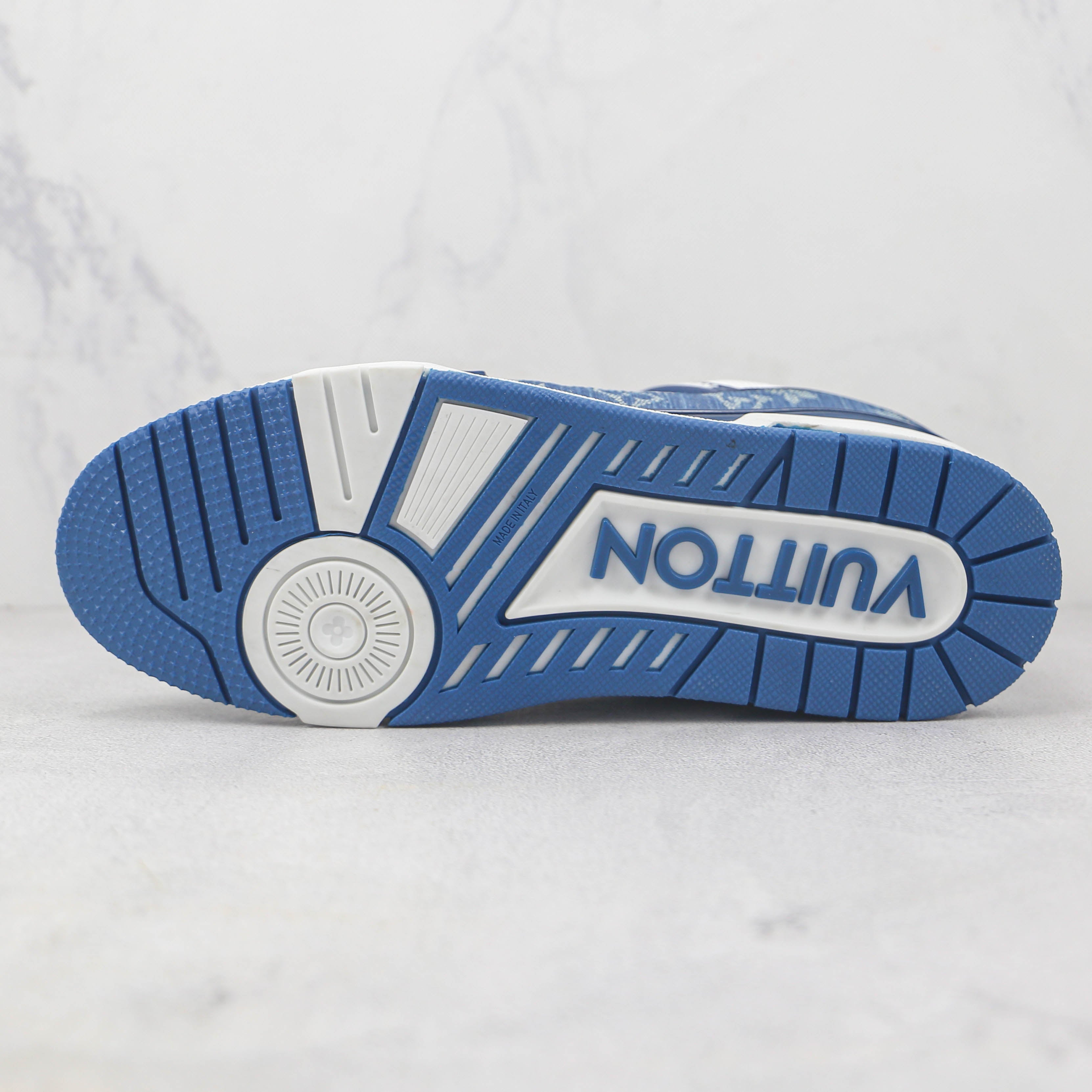 Louis Vuitton LV Trainer Monogram Denim White Blue