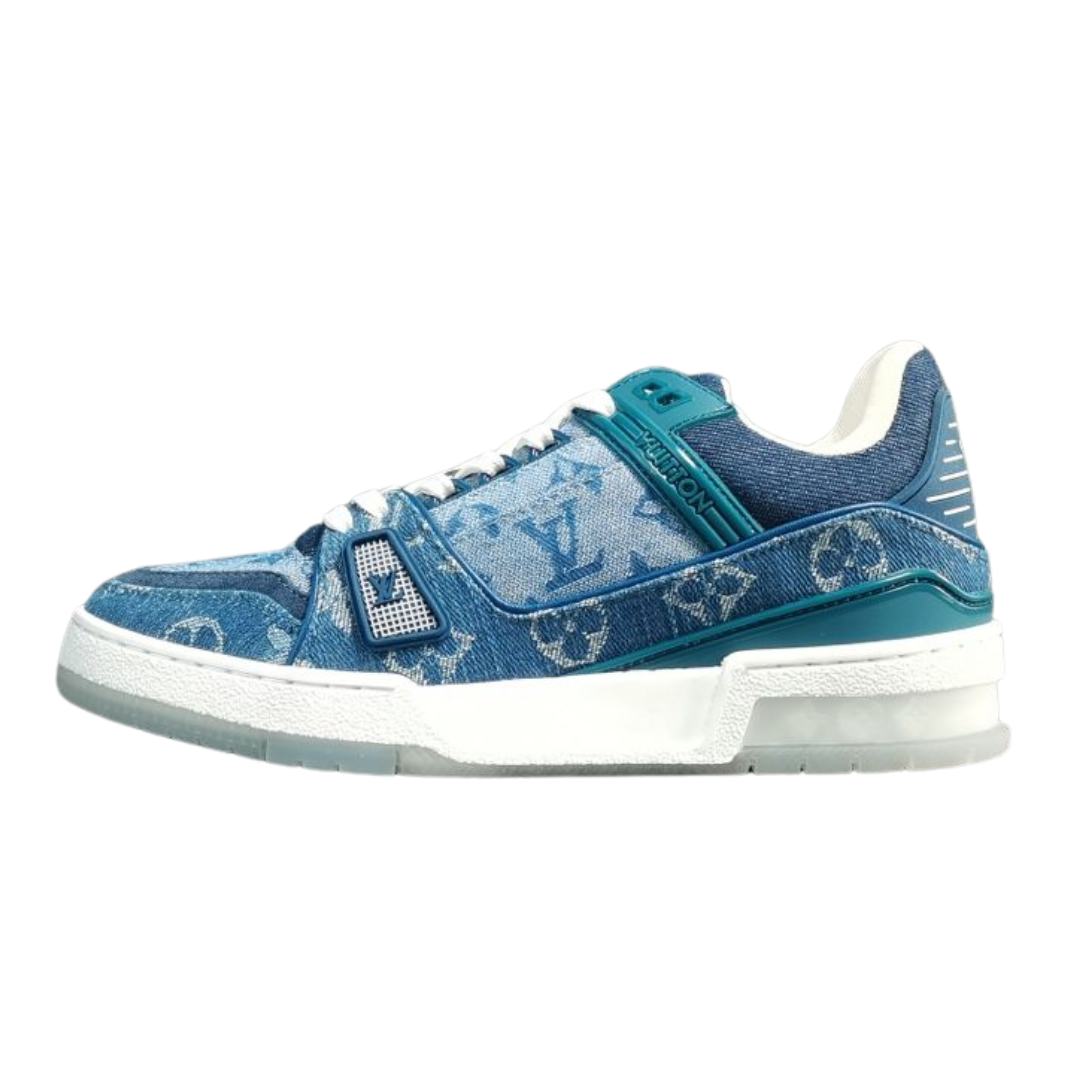 Louis Vuitton Trainer Sneaker Denim Monogram