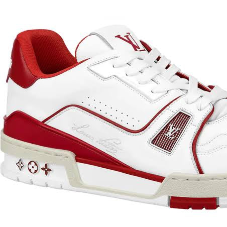 Louis Vuitton Trainer Bordeaux White Red