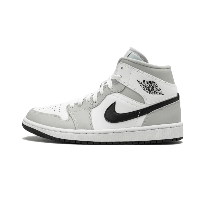 Air Jordan 1 Mid Light Smoke Grey Black