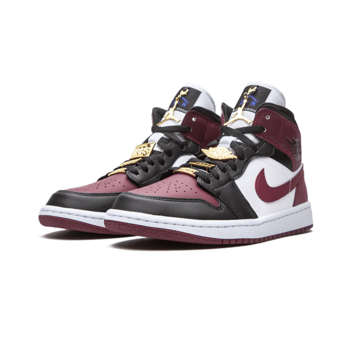 Air Jordan 1 Mid SE Black Dark Beetroot (W)