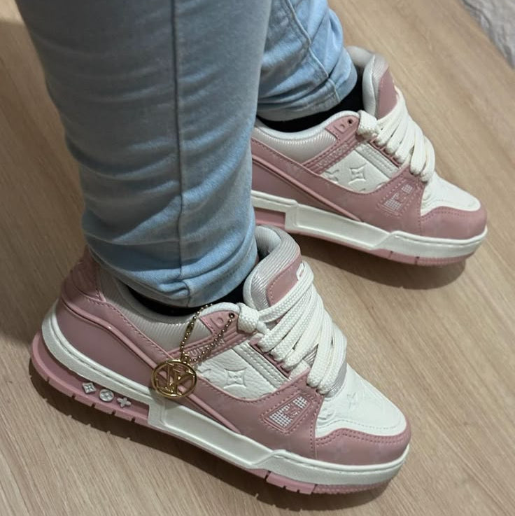 Louis Vuitton Trainer Pink Rose